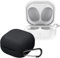 [2 Pack]Case for Samsung Galaxy Buds FE/Buds 2 PRO/Buds 2/Buds Live/Buds PRO,Anti-Scratch Premium Soft Silicone Full Protective Case,Shockproof Ultra Slim Headphone Protective,Black+Transparent.