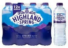 Hiighland Spring Water 500ml x 12 | Pure Scottish Spring Water | Convenient Multipack | Crisp Hydration | Embrace the Purity | Quench Your Thirst with Highland Spring