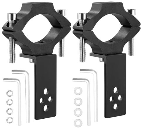 LIFEDYLUK 2 pièces Support de Phare Moto, Support de Montage de Lumière Travail, Support Phare Moto, Support LED Moto pour Vélo, Support de Lampe de Travail Support Universel (TG13)