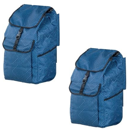 THEGA Shopping Trolley Ersatzbeutel 1/2PCS - 45L Einkaufswagen-Ersatztasche, Tragbar wasserdichte Oxford Stoff Einkaufswagen Trolley -Taschen, Einkaufstrolley Ersatztasche Mit Seitentaschen(2PCS)