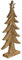 EGLO LIVING Deko Baum Baliguian, Weihnachtsdeko groß, Bodendeko Fensterdeko Wohnzimmer, Dekofigur Weihnachten, Adventsdeko aus Holz in Natur und Metall in Silber, 45 x 22 cm