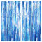 Drucilla 2 Stück Lametta Vorhang, Glitzervorhang Lametta, Folien Fransen Lametta Vorhänge, Glitzer Tinsel Curtain für Geburtstag, Party, Hochzeit Deko, 1m x 2m, Sky Blau