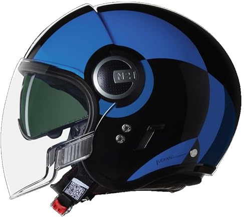 NOLAN Helmet N21 Visor 06 BICROMO 351 XS, Black / Blue / Light Blue