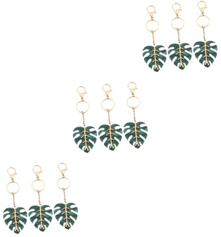 CALLARON 9pièces Porte-clés Décoratifs Métal Forme De Accessoires De à Main Ornament Léger Et Créatif Pour Clés Et