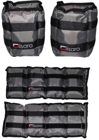Lisaro Gewichtsmanschetten – Gewichte 0,5kg-3kg für Hand- und Fußgelenke | Perfekt für Fitness, Reha & Krafttraining (2kg)