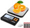 Balance de Cuisine avec Affichage Divisé,15kg/1g Balance Alimentaire Connectée,Écran LCD Magnétique,Balance numérique,7 Unités,Fonction Tare,Acier Inoxydable pour Pâtisserie,Cuisine