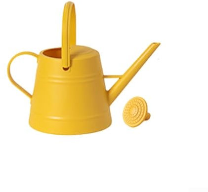 3 annaffiatoio lungo da 8 l, ugello intercambiabile per opzioni di irrigazione (giallo)