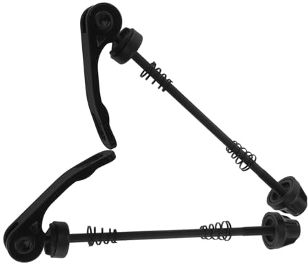 JUMPLAWN Fahrrad Schnellspanner mit Verriegelung 1 Paar, Legierung, Schwarz