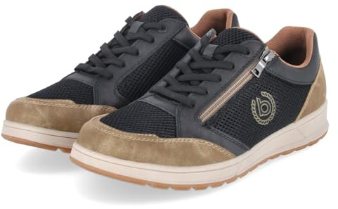 bugatti man-Herren - Derbies, Oxfords & Mönchsschuhe-331-AFB05, Black/beige, 41