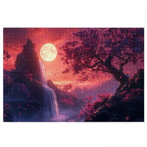 Puzzle 5000 Teile, Holzpuzzle Erwachsene mit Geschenkbox, Japan Puzzle für Erwachsene, Puzzlespiele für Die Ganze Familie, Weihnachtsdeko, Deko Wohnzimmer, Geschenke für Frauen, Landschaft Muster Q-97