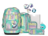 ergobag Schulranzen-Set Maxi Set Bundle ZauBärwelt - Mint | 7-teiliges Set mit ergonomischem Schulrucksack der Kollektion AW25/26, ideal für große Kinder ab der 1. Klasse Grundschule