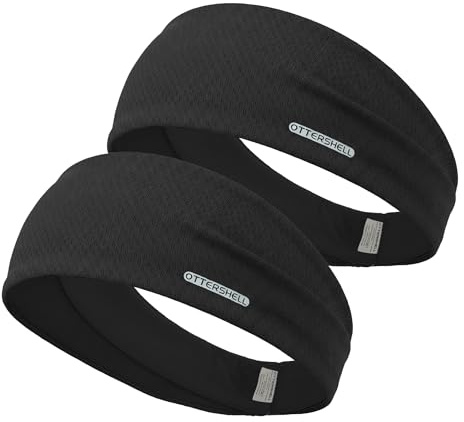 OTTERSHELL Ultraleichtes Stirnband, Atmungsaktiv & Schweißableitend, Kühlend, für Sport, Yoga & Fitness, Einheitsgröße 48–62 cm