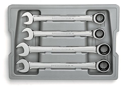 GearWrench 9413 4 Piece 21-Millimeter to 25-Millimeter Large Size Combination Wrench Set