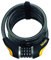 Onguard Doberman Resettable Combo Coil Cable Lock (185 cm x 10 mm)