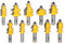 Yonico 16101 10 Bit Architectural Molding Router Bit Set 1/2-Inch Shank