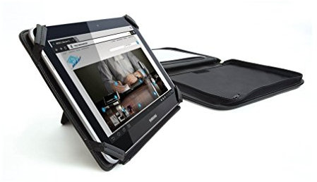 Wedo Tablet Organizer Mappe Elegance schwarz bis 10.1 Zoll max 250 x 180 mm