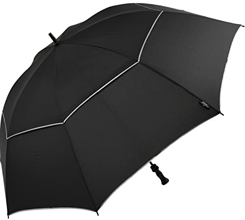 Impliva Falcone Regenschirm, 140 cm, Schwarz