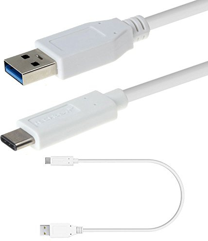 TECHGEAR USB Type C 3.1 Fast Cable (1ft/30cm) upto 10Gbps/3A, Compatible with iPhone 16, iPad A16, Pro/Air 11/13, Samsung S25/S24/S23 FE, Drones, PS5, Switch, Laptops, Tablets, Oppo, Moto, Honor etc