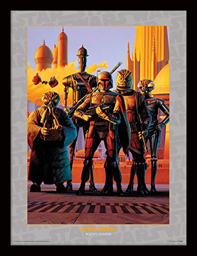Pyramid International Star Wars (Bounty Hunters) 30x40 cm gerahmter Druck, 250GSM PAPERWRAP MDF, Mehrfarbig, 44 x 33 x 4 cm