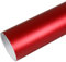 Rapid Teck® 15,79€/m Premium MATT Chrom Rot - 50cm x 1,52m - Blasenfrei mit Luftkanälen - Auto Folierung - Car Wrapping Folie - Schwarze Folie Auto
