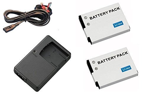 Charger and 2Pcs Battery for Nikon COOLPIX A900, AW100, AW100s, AW110, AW110s, AW120, AW120s, AW130, P300, P310, P330, P340, S31, S70, S610, S610c, S620, S630 Camera - Charger for EN-EL12 Battery