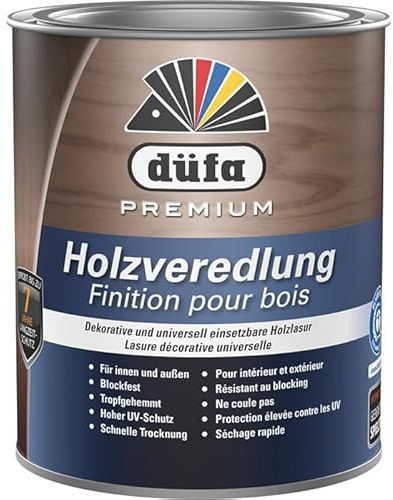 düfa Premium Holzveredlung FARBLOS 2,5 Liter Universallasur Holzlasur Schutzlasur