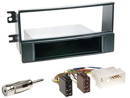 1 Din Radio Einbauset Blende Radioanschlusskabel Antennenadapter für Kia Sportage II Facelift 2008-2010