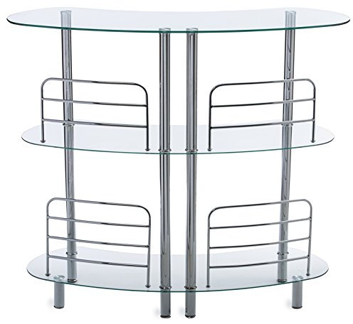 Mango Steam Moderner Glas Bartisch