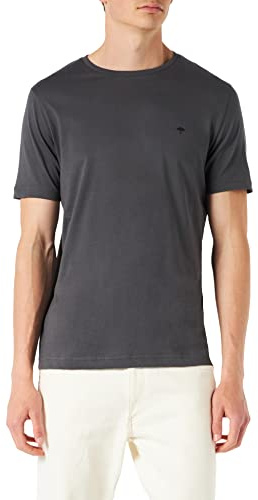 FYNCH-Hatton Herren T-Shirt, Basic T-Shirt, per Pack Grau (Asphalt 970), Large (Herstellergröße: L)
