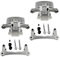 2x Bremssattel 2x Bremssattelhalter Hinterachse für Citroen C-Crosser EP für Mitsubishi Grandis Lancer VIII + Sportback Outlander II CW für Peugeot 4007 GP