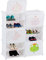 relaxdays Zapatero Infantil, 12 Compartimentos para 24 Pares, Extensible, 95 x 84 x 31,5 cm, Blanco