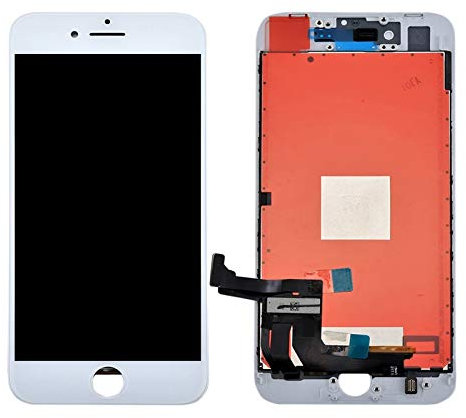 ELLENNE Pantalla LCD para Apple iPhone 7 Touch Screen Pantalla Negro Blanco + Kit Destornillador (Blanco)