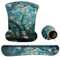 Keyboard Wrist Rest Pad Mauspad, ToLuLu Gel Mouse Pad Handgelenkstütze für Computer, Mousepad Keyboard Handgelenkstütze mit Memory Foam für einfaches Tippen und Schmerzlinderung, Van Gogh Painting