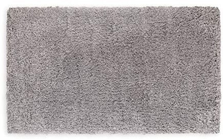 WohnDirect Tapis de Salle de Bain Haut de Gamme Gris • Antidérapant et Très Moelleux • 70 x 120 cm