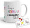 Kembilove Taza la Mejor Hermana del Mundo – Taza con Mensaje La Mejor Hermana del Sistema Solar – Regalo Hermana Original – Regalos Originales para cuñados – Tazas Originales