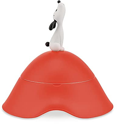 Alessi Lulà Accesorios para Perros, Plástico Acero Inoxidable, Anaranjado