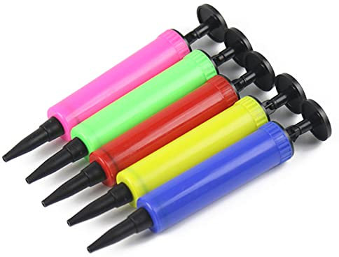 lefeindgdi Handheld Manual Balloon Pump, Mini Air Inflator for Balloon, Inflatable Bed, Boat, Mattress, Swimming Ring (Random Color)