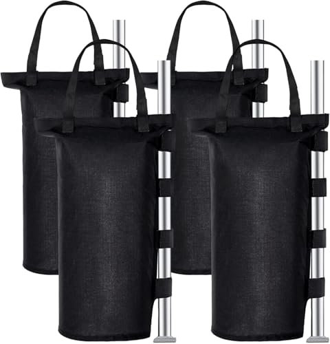 BROSYDA Gewichte für Pavillonbeine 1680D, Sandsack-Set, robust, Sandsäcke für alle Pop-Up-Zelte, Baldachin, Outdoor-Terrasse, 4 Stück