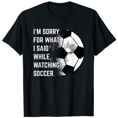 Lustige Fußballer Sprüche zum Fußball gucken T-Shirt