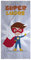 Toalla Personalizada con Nombre. Toalla Niño. Toalla Playa. Toalla Piscina/Piscina. Algodón y Microfibra. Regalos Originales. Varios Tamaños. Dino Cocodrilo Infantil. Super NIÑO