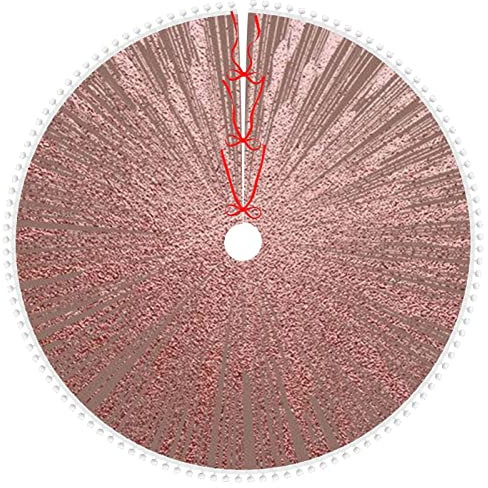 Rose Gold Pink Pompom Weihnachtsbaum Rock Weihnachtsbaum Dekorationen Rose Gold Pinkinch Baum Rock Pad Dekoration, Beste Wahl für Winterdekoration