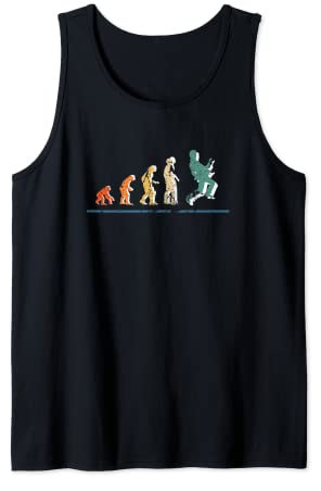 Vintage Retro Evolution Gitarre Player Man Rock Music Gitarre Tank Top