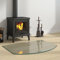 INLIFE Kaminofen Glasplatte 80x60 cm,9.26kg,324152