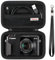 Supmay Harte Reisehülle für Canon Powershot G7 X Mark II/G7 X Mark III Digitalkamera, schützende Aufbewahrungstasche mit Reißverschluss Mesh Tasche für Akku, Ladekabel und anderes Zubehör, Schwarz