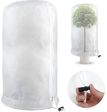 Voile D'hivernage Plante, Voile Hivernage Plante Exterieur, Housses de Protection pour Plantes Contre Le Froid et Le Gel, Housse Hivernage pour Plantes Sac Vegetaux Jardin (120×180cm)