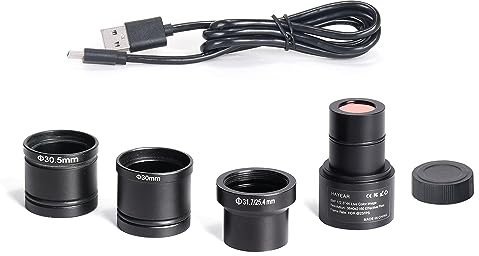 HAYEAR 4K Electronic USB Microscope Camera, 8MP Digital Eyepiece, Black
