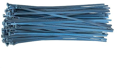 Kortpack | Bridas detectables resellables | 368 mm x 7,6 mm | 100 unidades | Seguridad y conveniencia para la industria alimentaria y farmacéutica
