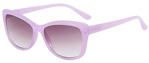 Lanomi Katzenauge Lesebrille mit Sonnenschutz Anti Glare Getönte Sonnen-Leser Federscharniere UV400 Schutz Sehhilfe Lesehilfe für Damen Lila 2.5