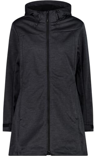 CMP, COAT FIX HOOD, 33A1766, Dark Grey, D36, Woman