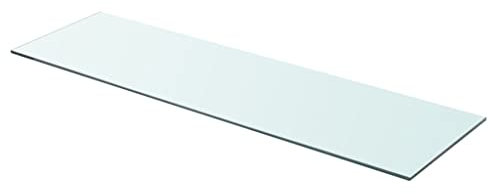 ZQQLVOO Badezimmer Regal Wandregal Küche Floating Shelves Regalboden Glas Transparent 90 cm x 25 cm für Wohnzimmer Küche Büro Badezimmer